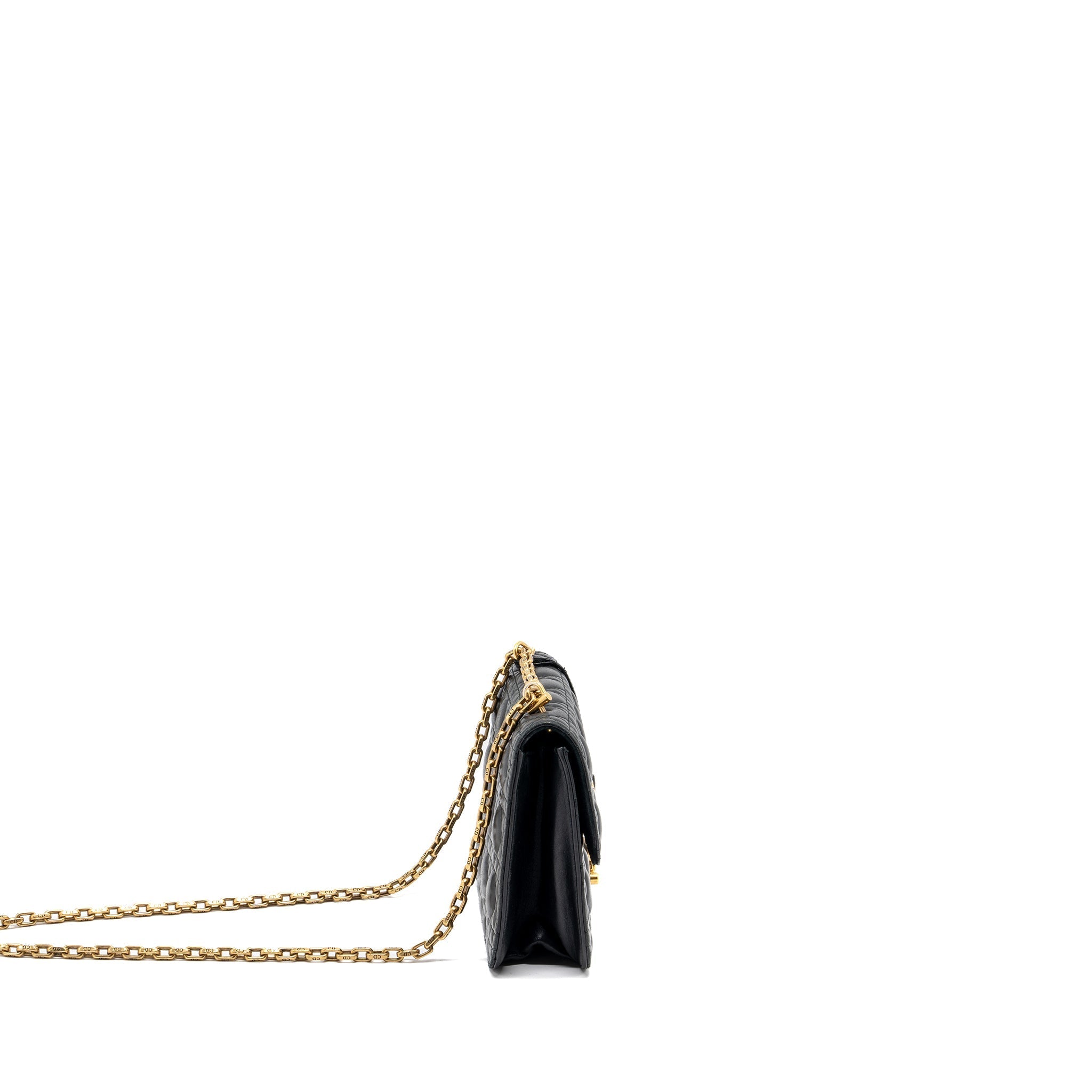 DIOR ADDICT FLAP BAG LAMBSKIN BLACK GHW