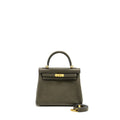 HERMES KELLY 25 TOGO C6 VERT DE GRIS GHW