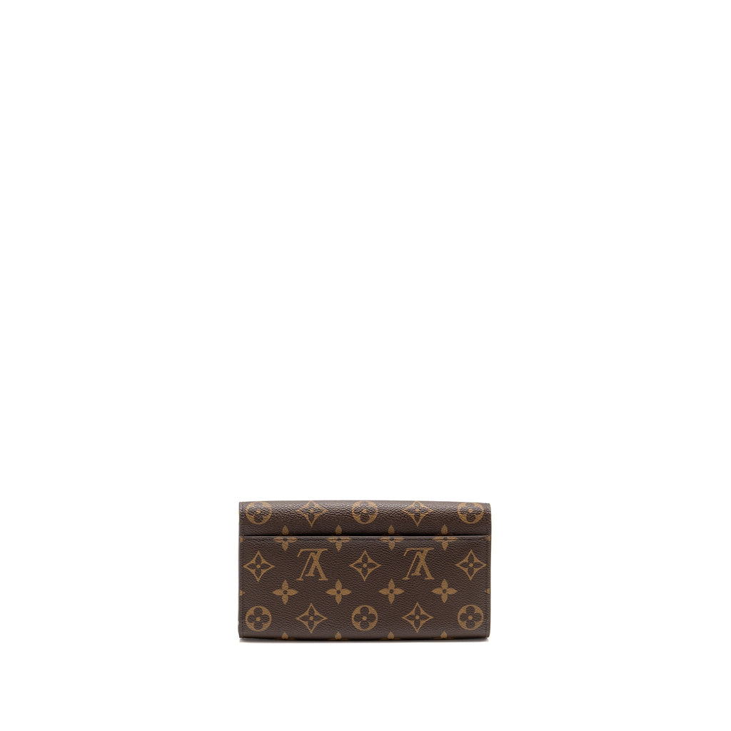 LOUIS VUITTON SARAH WALLET 2016 CHRISTMAS LIMITED EDITION MONOGRAM CANVAS ROSE BALLERINE GHW