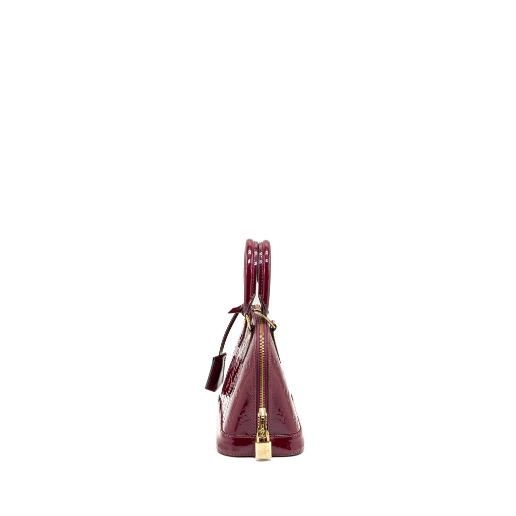 LOUIS VUITTON ALMA BB PATENT LEATHER INDIAN ROSE GHW