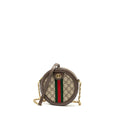 GUCCI OPHIDIA GG ROUND SHOULDER CROSSBODY BAG GG SUPREME CANVAS GHW