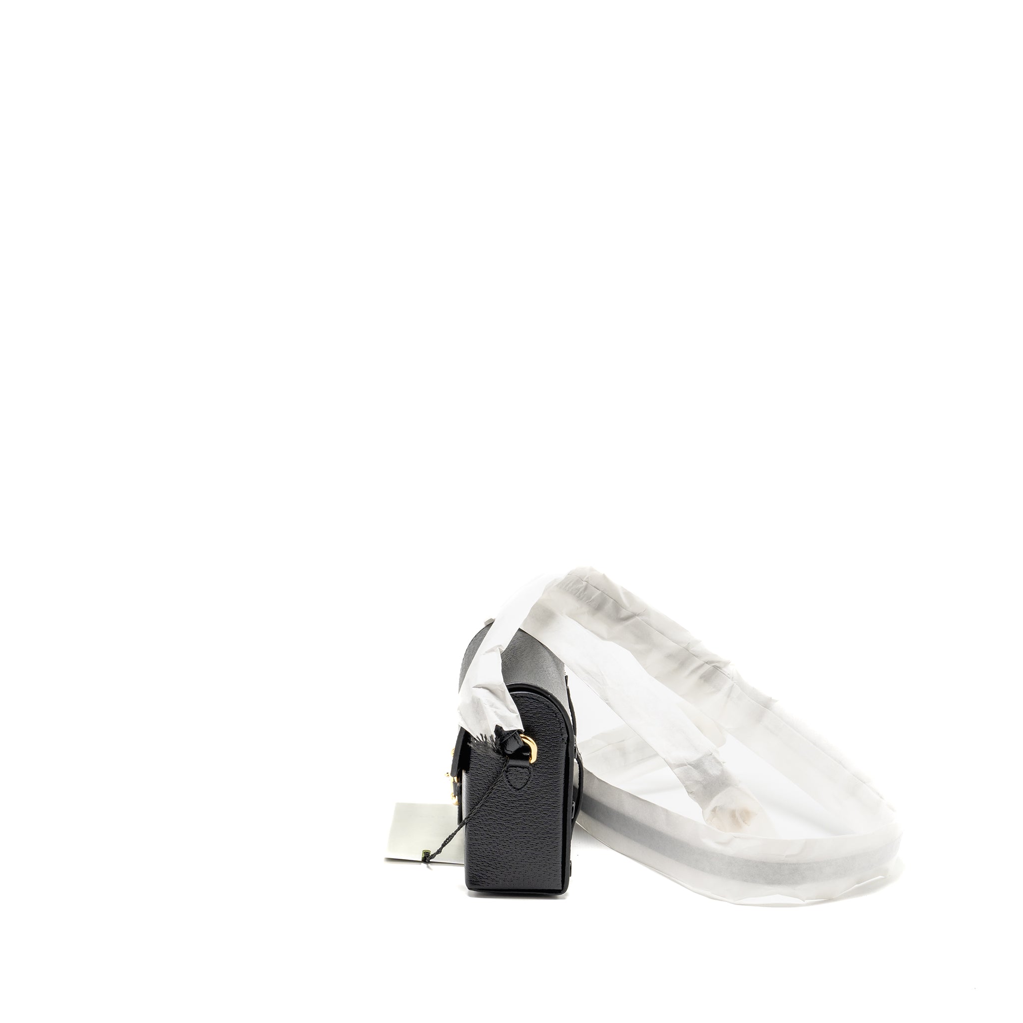 GUCCI 1955 HORSEBIT CROSSBODY BAG CALFSKIN BLACK GHW