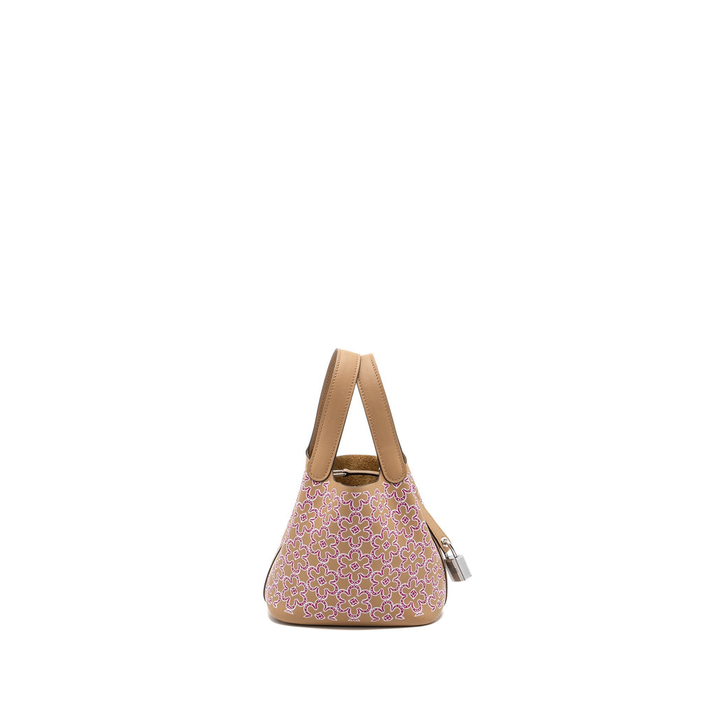 HERMES LUCKY DAISY MICRO PICOTIN SWIFT CHAI/ROSE/BLANC SHW