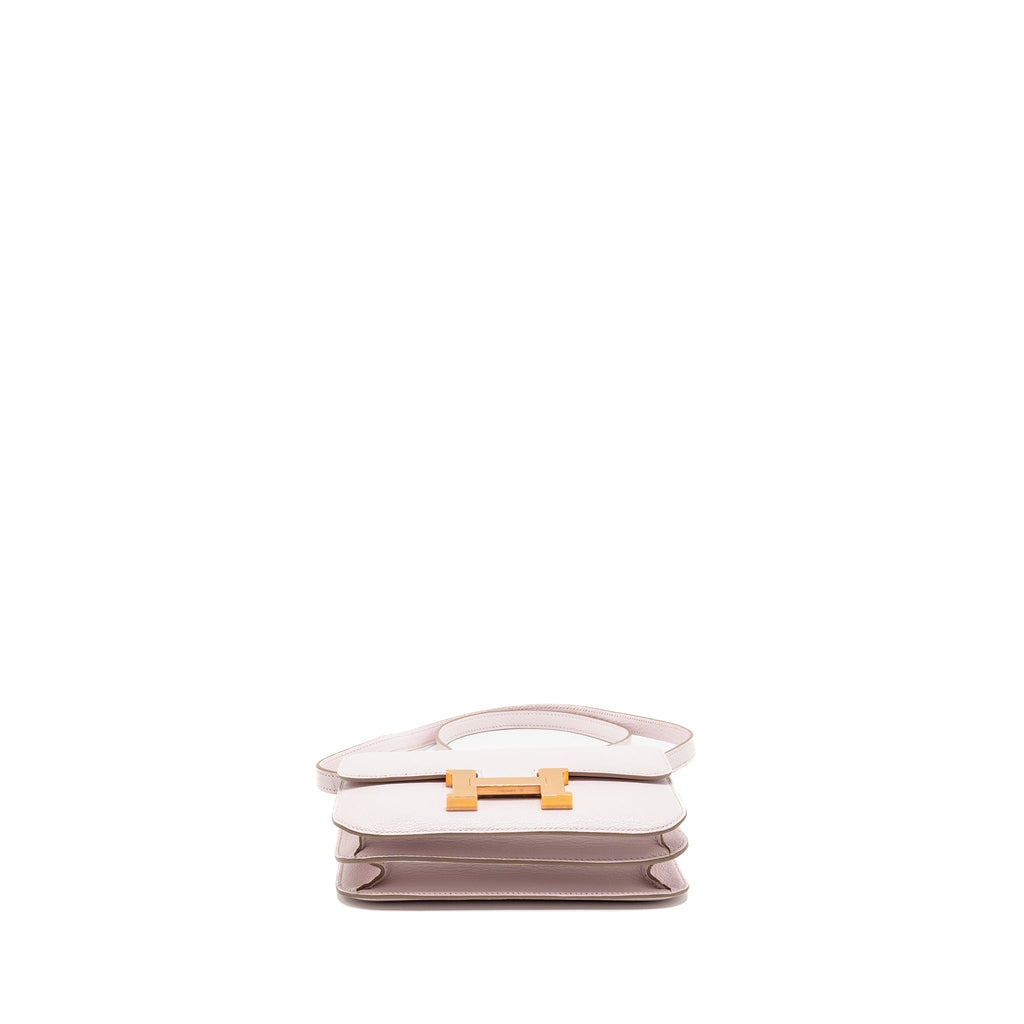 HERMES MINI CONSTANCE CHÈVRE MYSORE MAUVE PALE RGHW