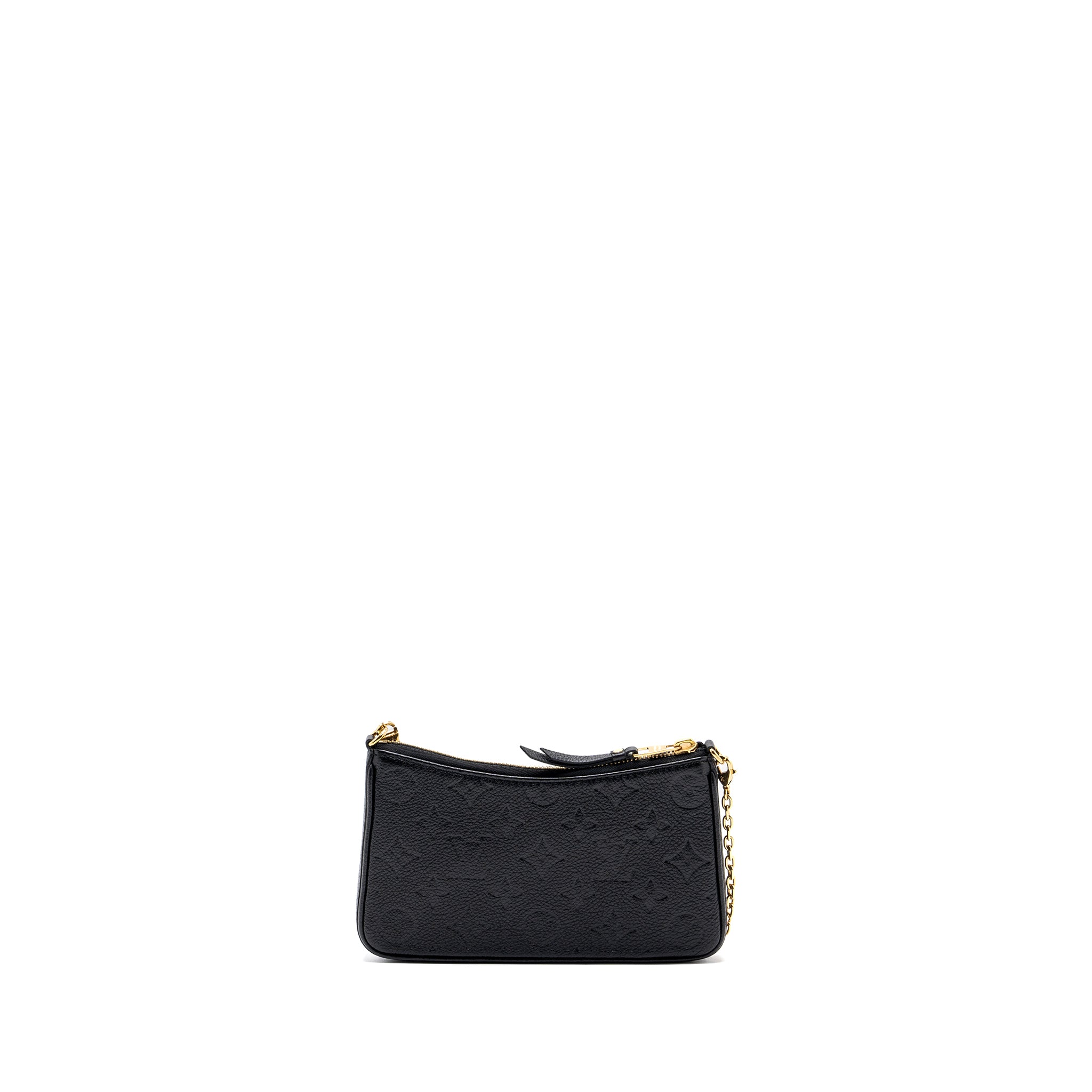 LOUIS VUITTON EASY POUCH ON STRAP MONOGRAM EMPREINTE BLACK GHW (NEW VERSION)