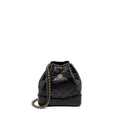 CHANEL SMALL GABRIELLE BACKPACK CALFSKIN BLACK MULTICOLOUR HARDWARE (MICROCHIP)