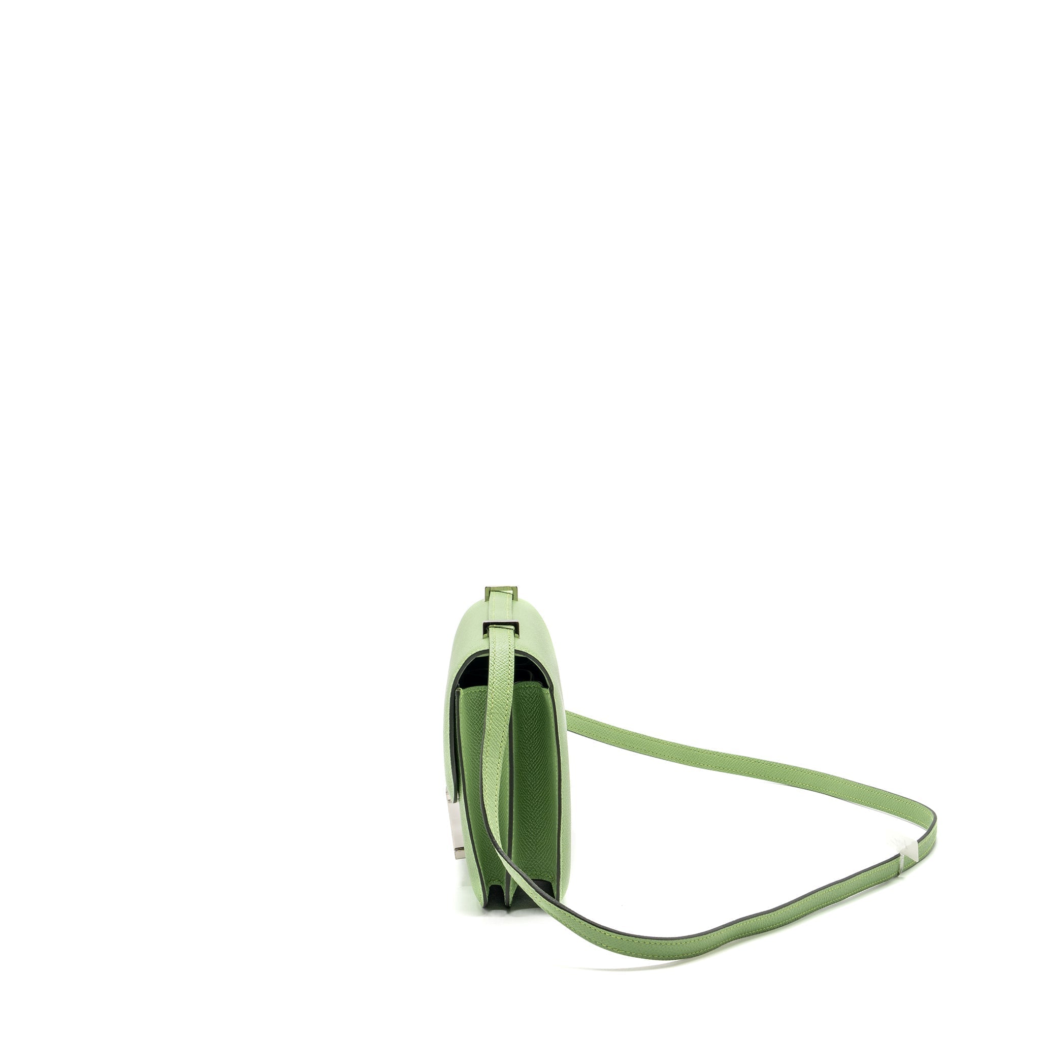 HERMES MINI CONSTANCE EPSOM VERT CRIQUET SHW