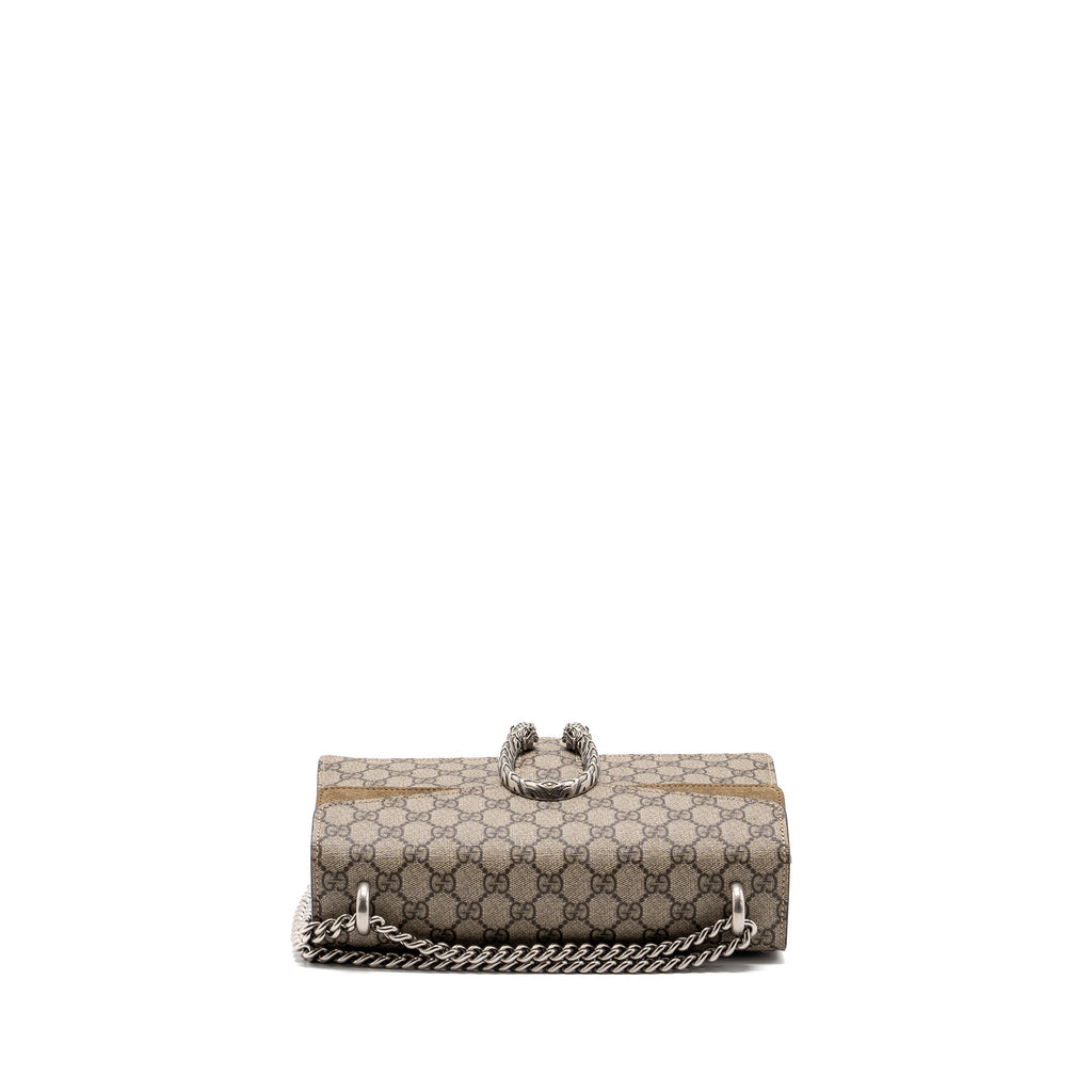 GUCCI DIONYSUS SHOULDER BAG GG SUPREME CANVAS/SUEDE LEATHER BEIGE SHW