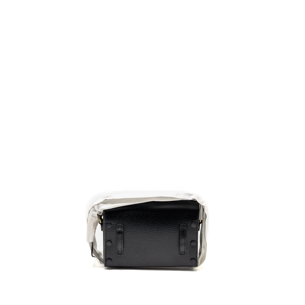 GUCCI 1955 HORSEBIT CROSSBODY BAG CALFSKIN BLACK GHW