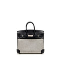 HERMES BIRKIN 25 TOILE SWIFT / CANVAS BLACK SHW