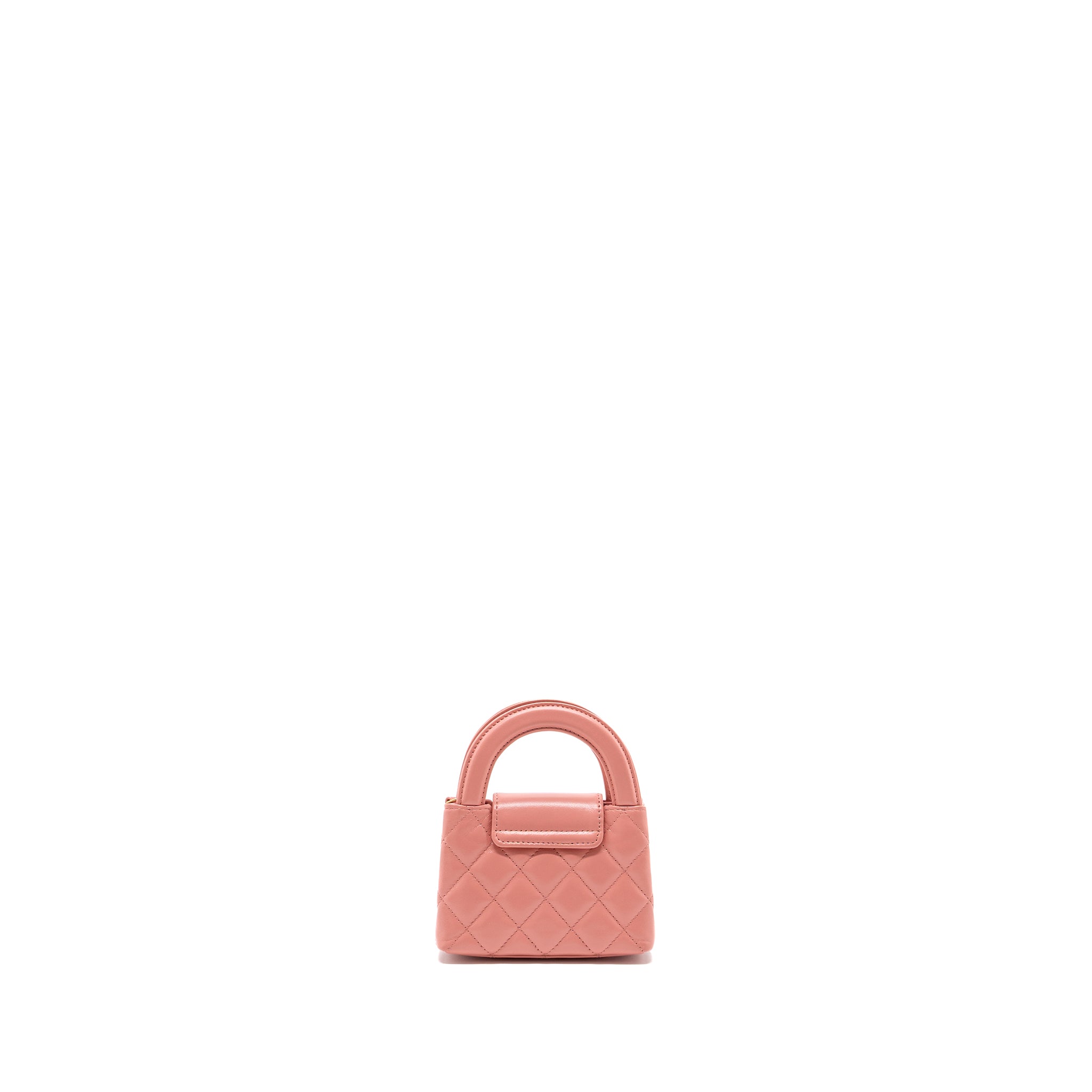 CHANEL 23K NANO SHOPPING TOTE CALFSKIN PINK GHW(MICROCHIP)