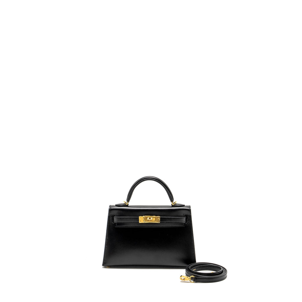 HERMES MINI KELLY TADELAKT BLACK GHW
