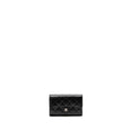 CHANEL CLASSIC FLAP WALLET CAVIAR BLACK SHW (MICROCHIP)