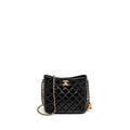 CHANEL 22B PEARL CRUSH HOBO BAG LAMBSKIN BLACK GHW (MICROCHIP)