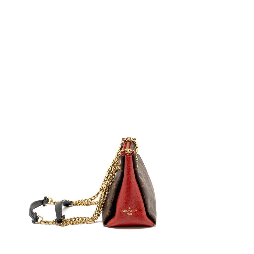 LOUIS VUITTON SURENE BB MONOGRAM CANVAS RED GHW