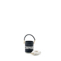 DIOR MICRO DIOR VIBE BUCKET BAG CALFSKIN BLUE/WHITE LGHW