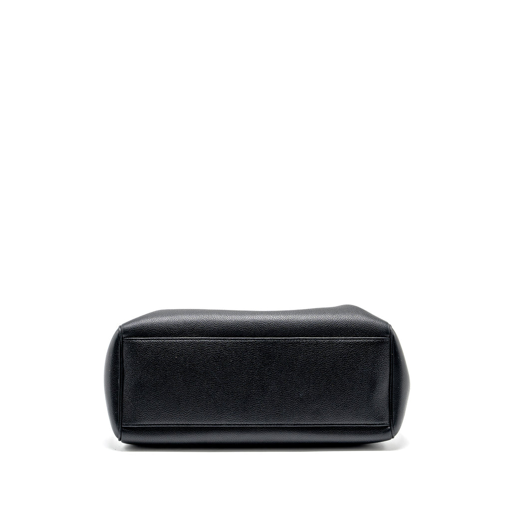 CELINE MEDIUM SOFT 16 BAG GRAINED CALFSKIN BLACK GHW