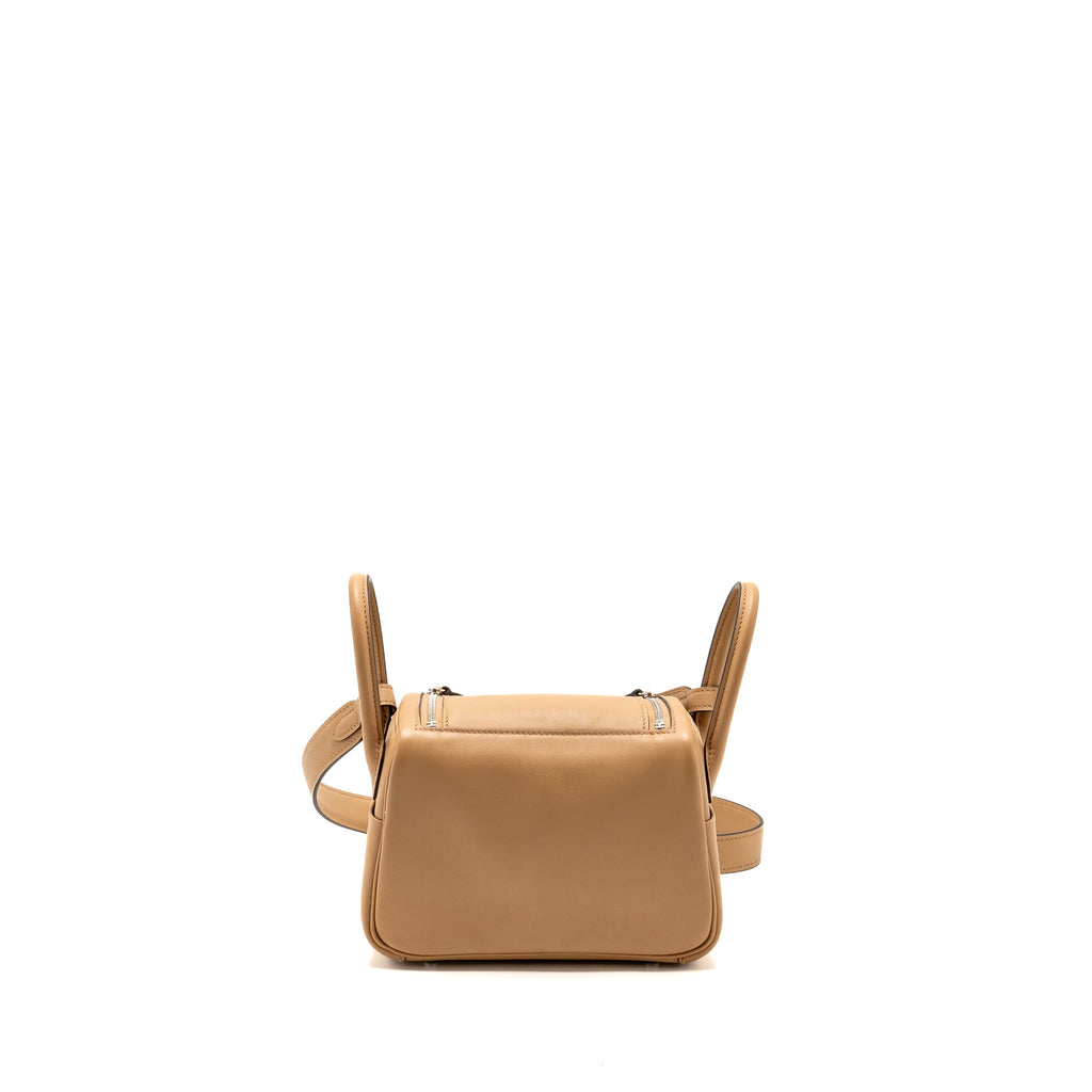 HERMES MINI LINDY SWIFT CHAI/MAUVE SYLVESTRE SHW