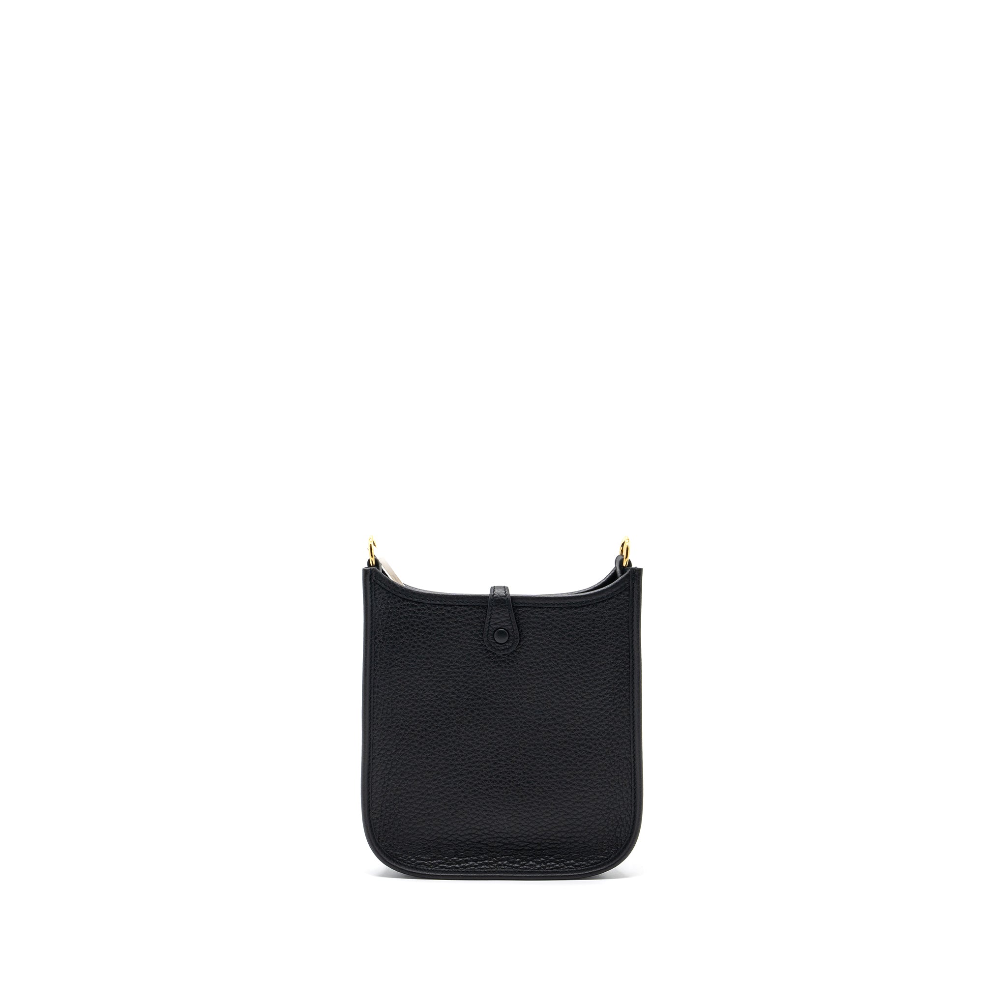 HERMES MINI EVELYN CLEMENCE BLACK GHW