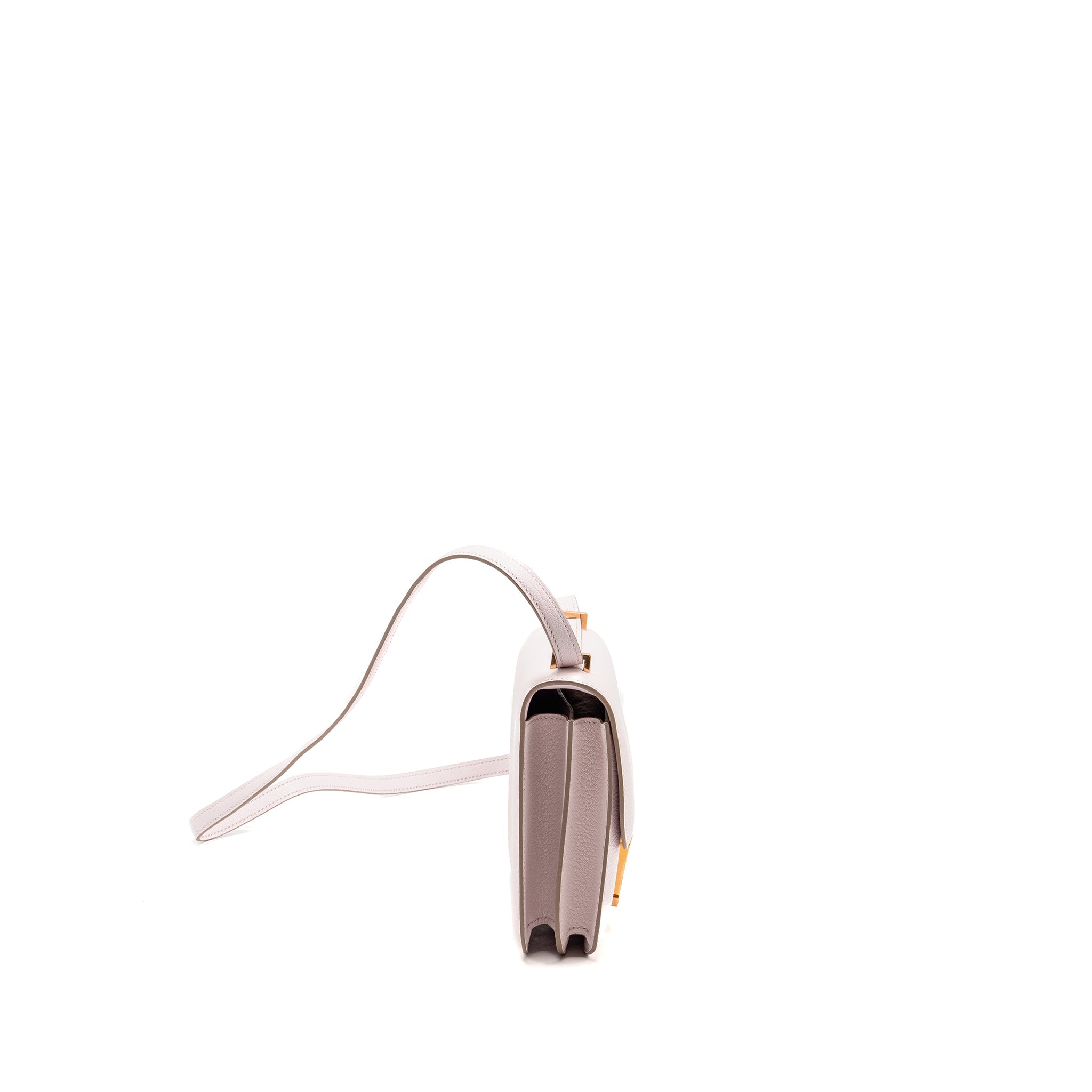 HERMES MINI CONSTANCE CHÈVRE MYSORE MAUVE PALE RGHW