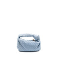 BOTTEGA VENETA MINI JODIE LAMBSKIN LIGHT BLUE SHW