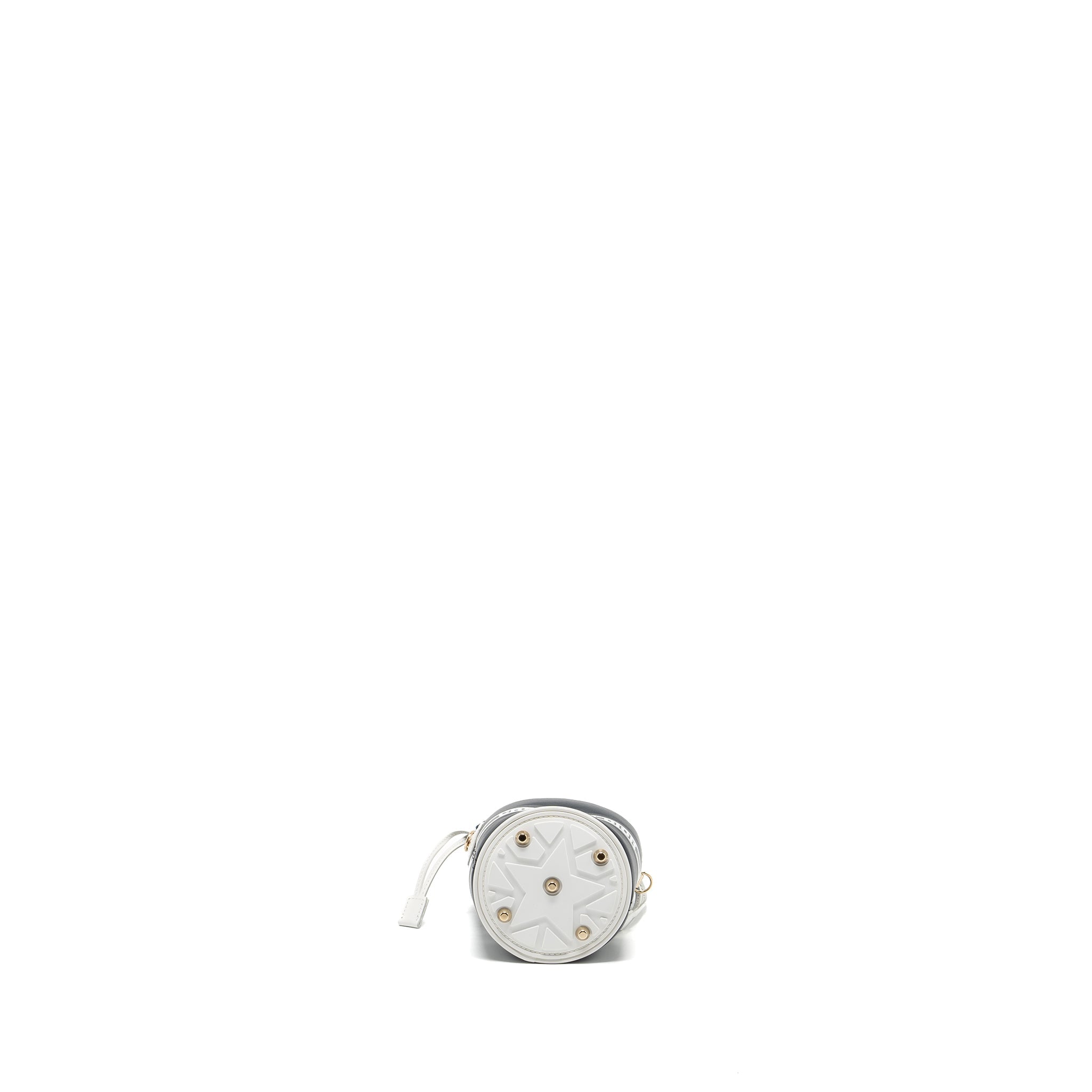DIOR MICRO DIOR VIBE BUCKET BAG CALFSKIN BLUE/WHITE LGHW
