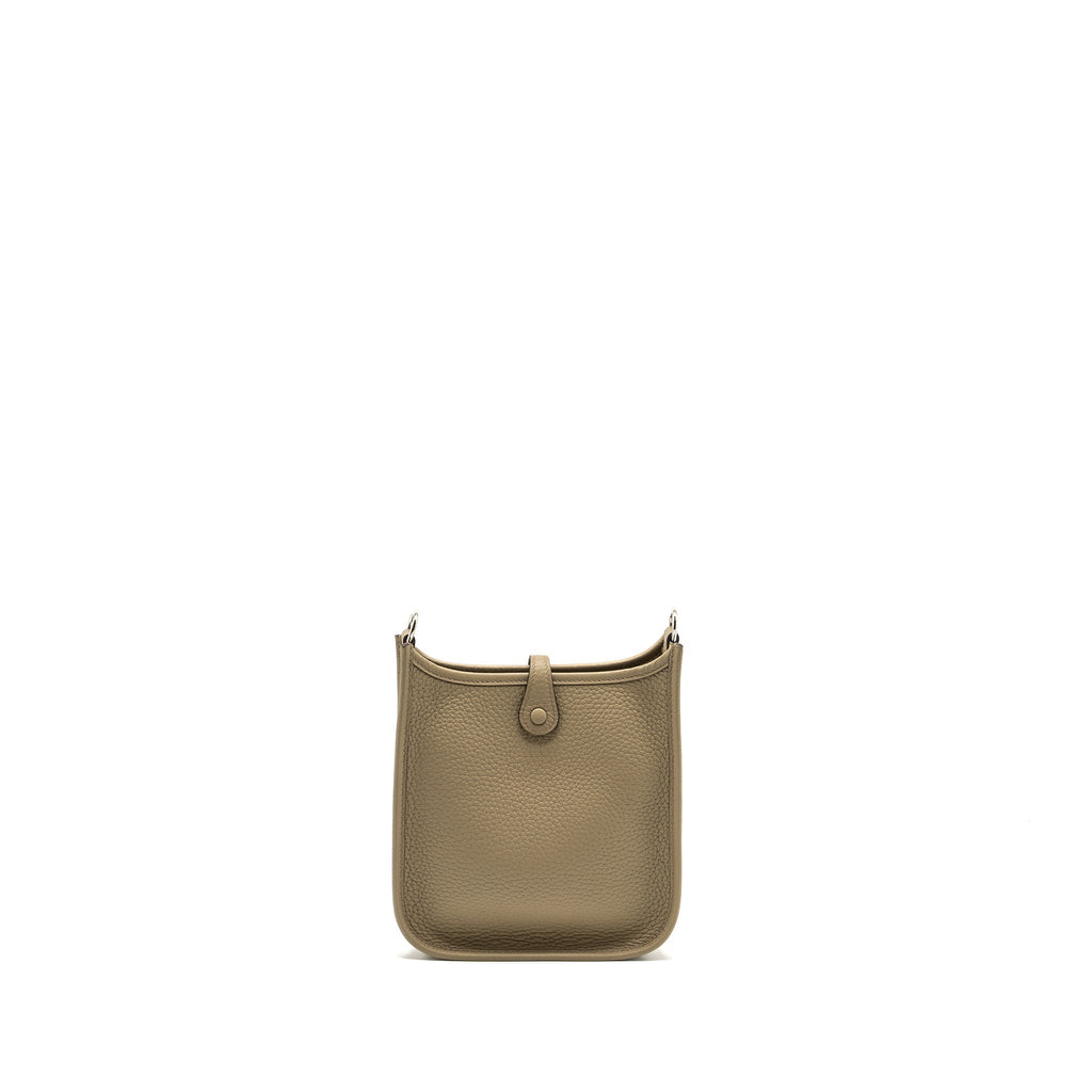 HERMES MINI EVELYN CLEMENCE BEIGE MARFA WITH MULTICOLOUR STRAP SHW