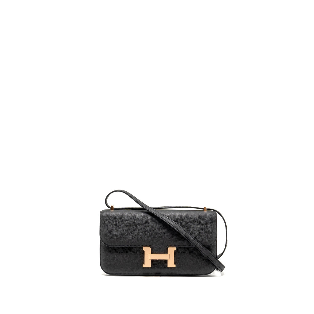 HERMES CONSTANCE ELAN EPSOM BLACK RGHW
