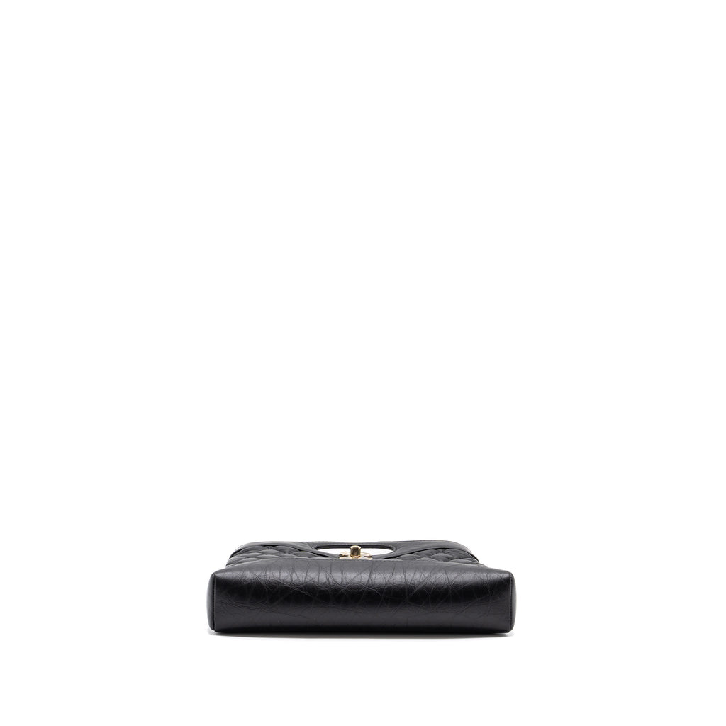 CHANEL 23A MINI 31 BAG CALFSKIN BLACK LGHW(MICROCHIP)