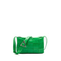 BOTTEGA VENETA CASSETTE LEATHER GREEN SHW