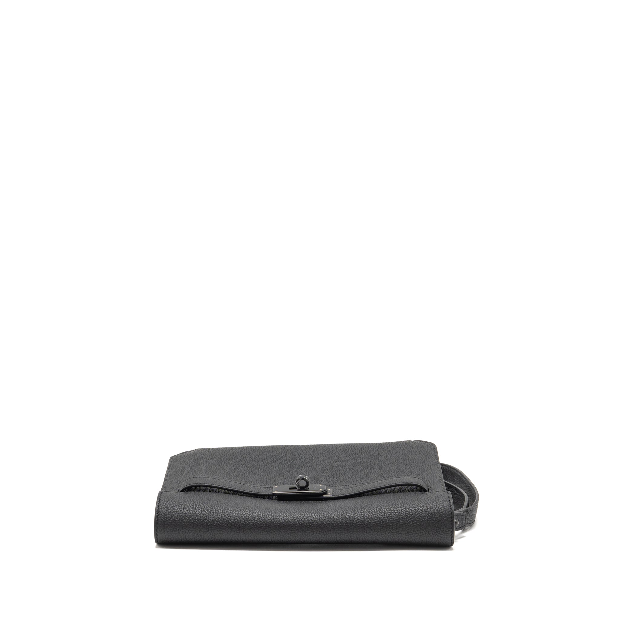 HERMES POCHETTE KELLY DEPECHES 25 TOGO SO BLACK