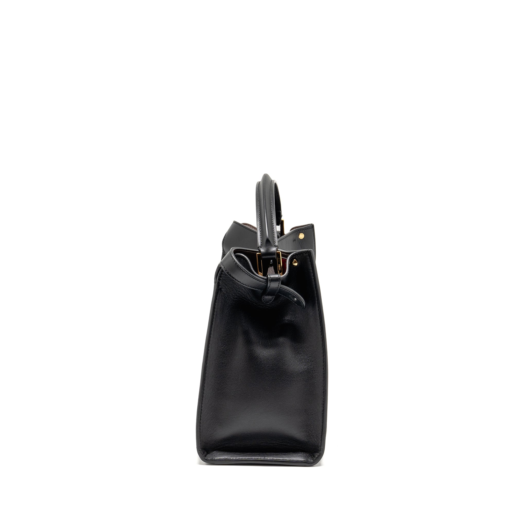 FENDI PEEKABOO X-LITE MEDIUM CALFSKIN BLACK GHW