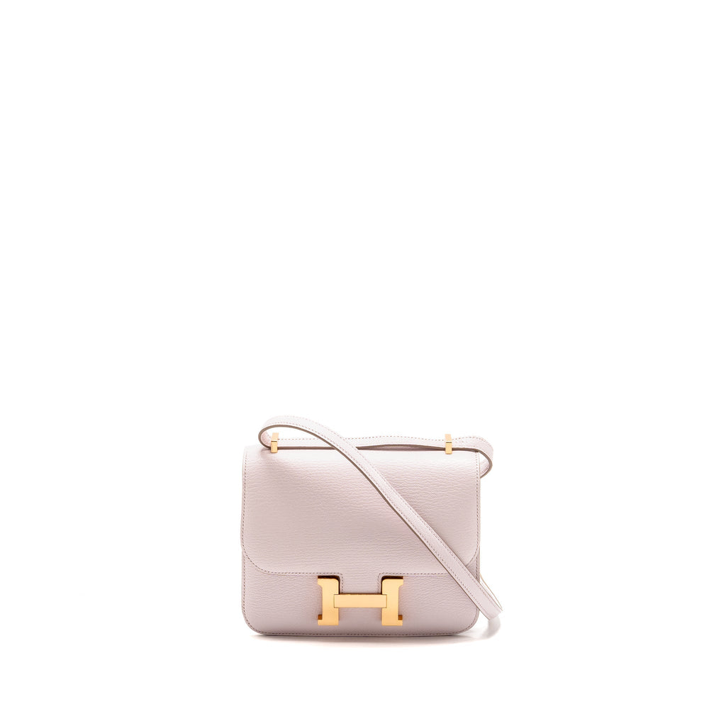 HERMES MINI CONSTANCE CHÈVRE MYSORE MAUVE PALE RGHW