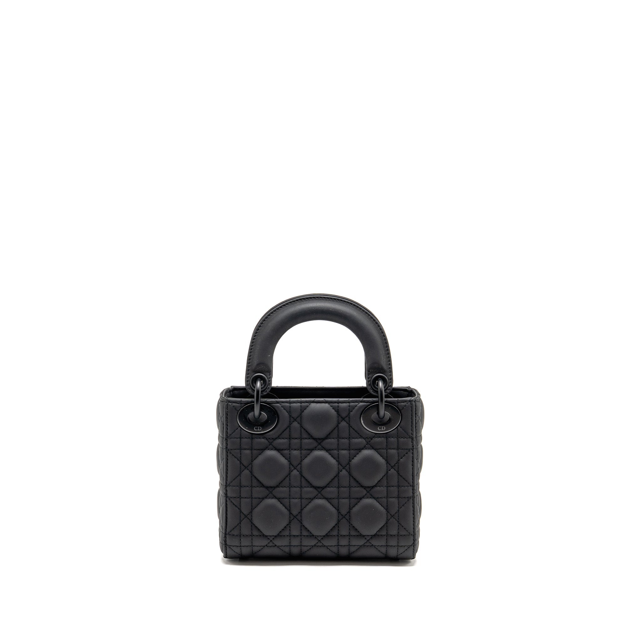 DIOR MINI LADY DIOR CALFSKIN SO BLACK