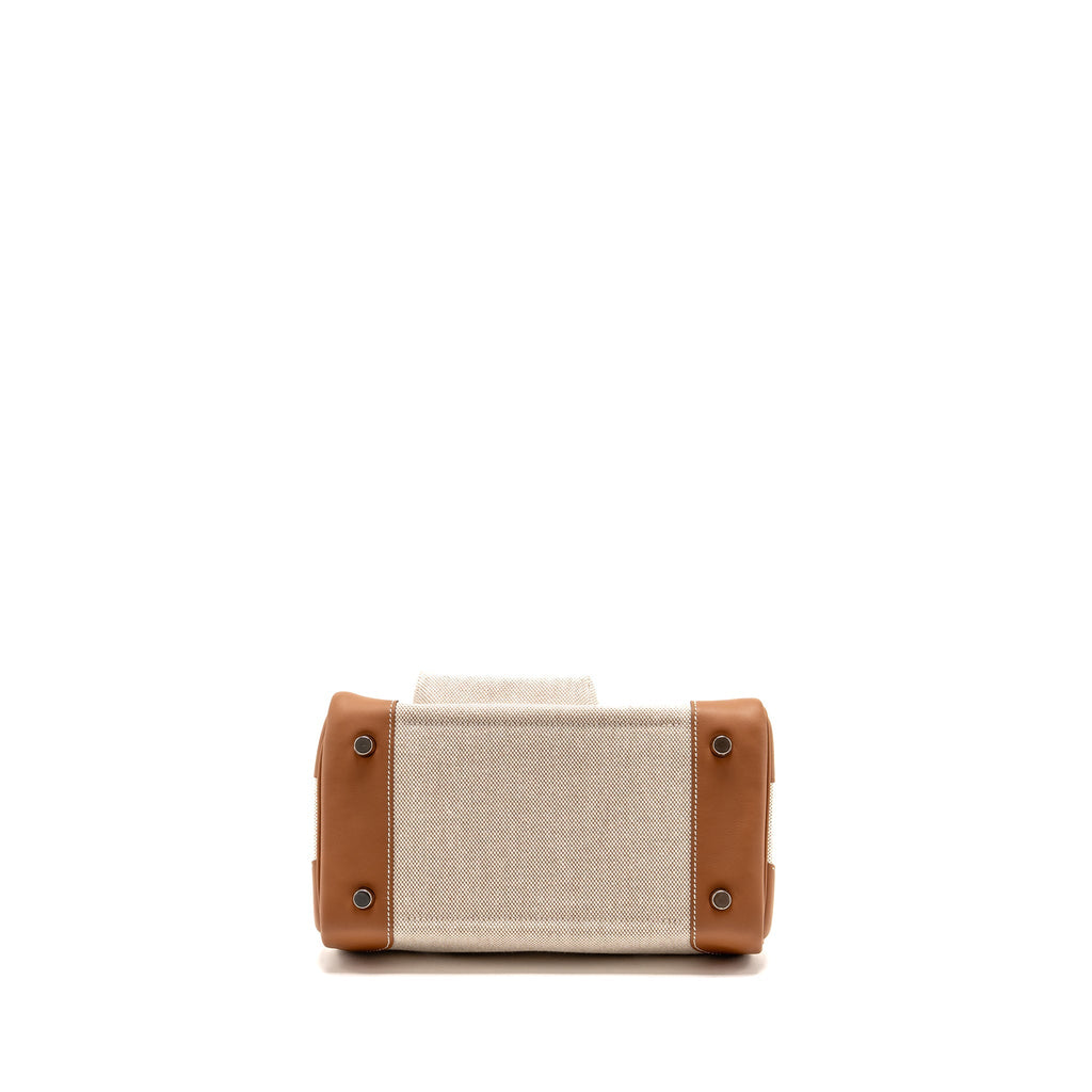 HERMES BIRKIN 25 CARGO TOILE H/SWIFT ECRU-BEIGE/GOLD SHW