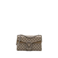 GUCCI DIONYSUS SHOULDER BAG GG SUPREME CANVAS/SUEDE LEATHER BEIGE SHW