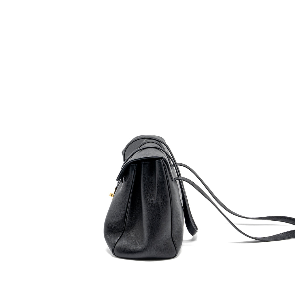 CELINE MEDIUM SOFT 16 BAG GRAINED CALFSKIN BLACK GHW