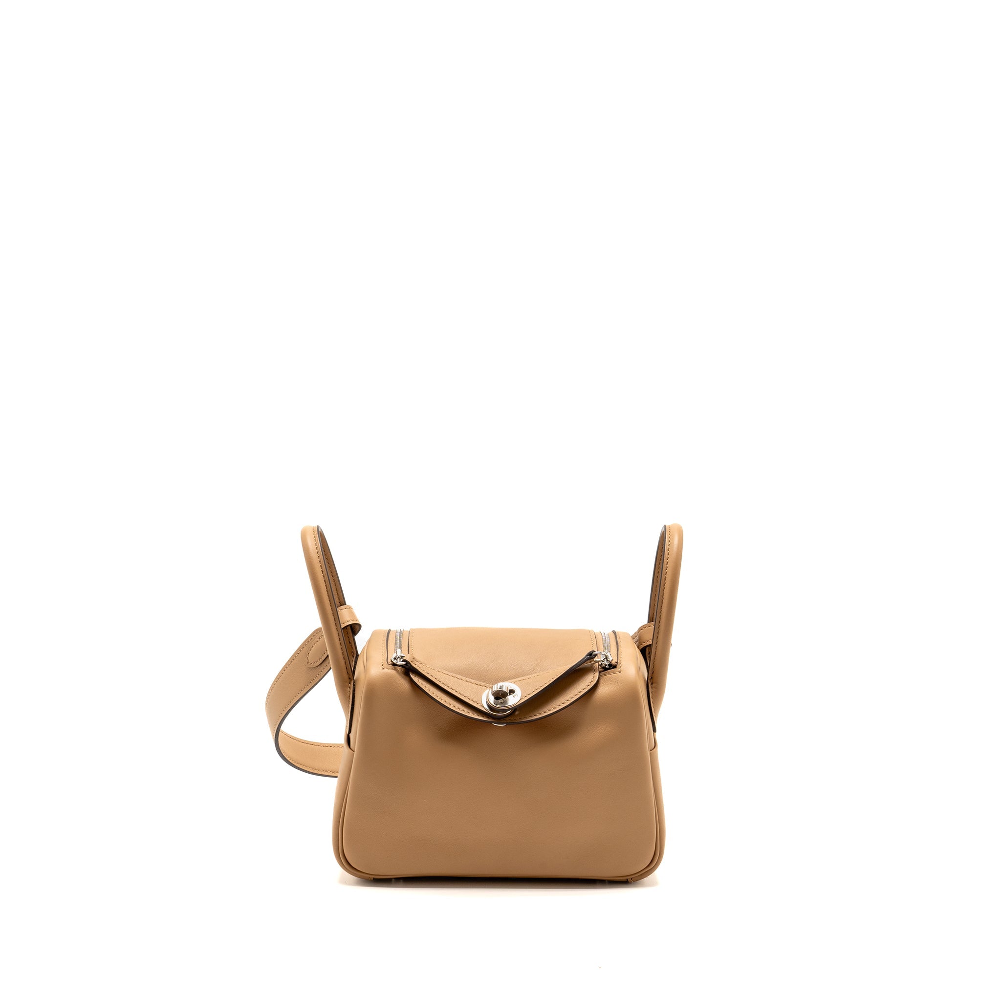 HERMES MINI LINDY SWIFT CHAI/MAUVE SYLVESTRE SHW