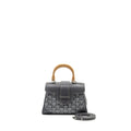 GOYARD MINI SAIGON BAG GOYARDINE CANVAS GREY SHW