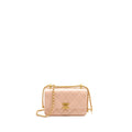 CHANEL GOLD CRUSH MINI FLAP BAG CALFSKIN LIGHT PINK GHW (MICROCHIP)