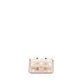 FENDI MINI FLAP CLUTCH WITH CHAIN LAMBSKIN LIGHT PINK SHW
