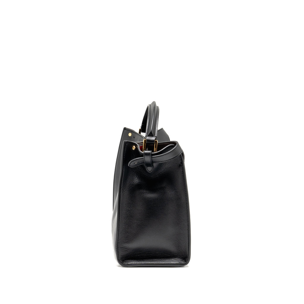 FENDI PEEKABOO X-LITE MEDIUM CALFSKIN BLACK GHW