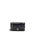 CHANEL MEDIUM CLASSIC DOUBLE FLAP BAG CAVIAR BLACK GHW