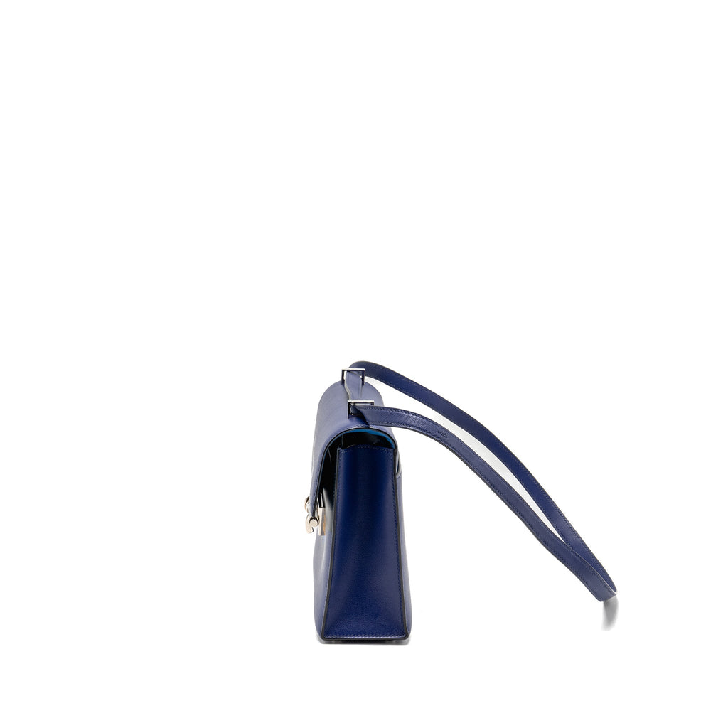HERMES VERROU 23 ALLEGRETTO LEATHER BLEU ENCRE / MULTICOLOUR SHW