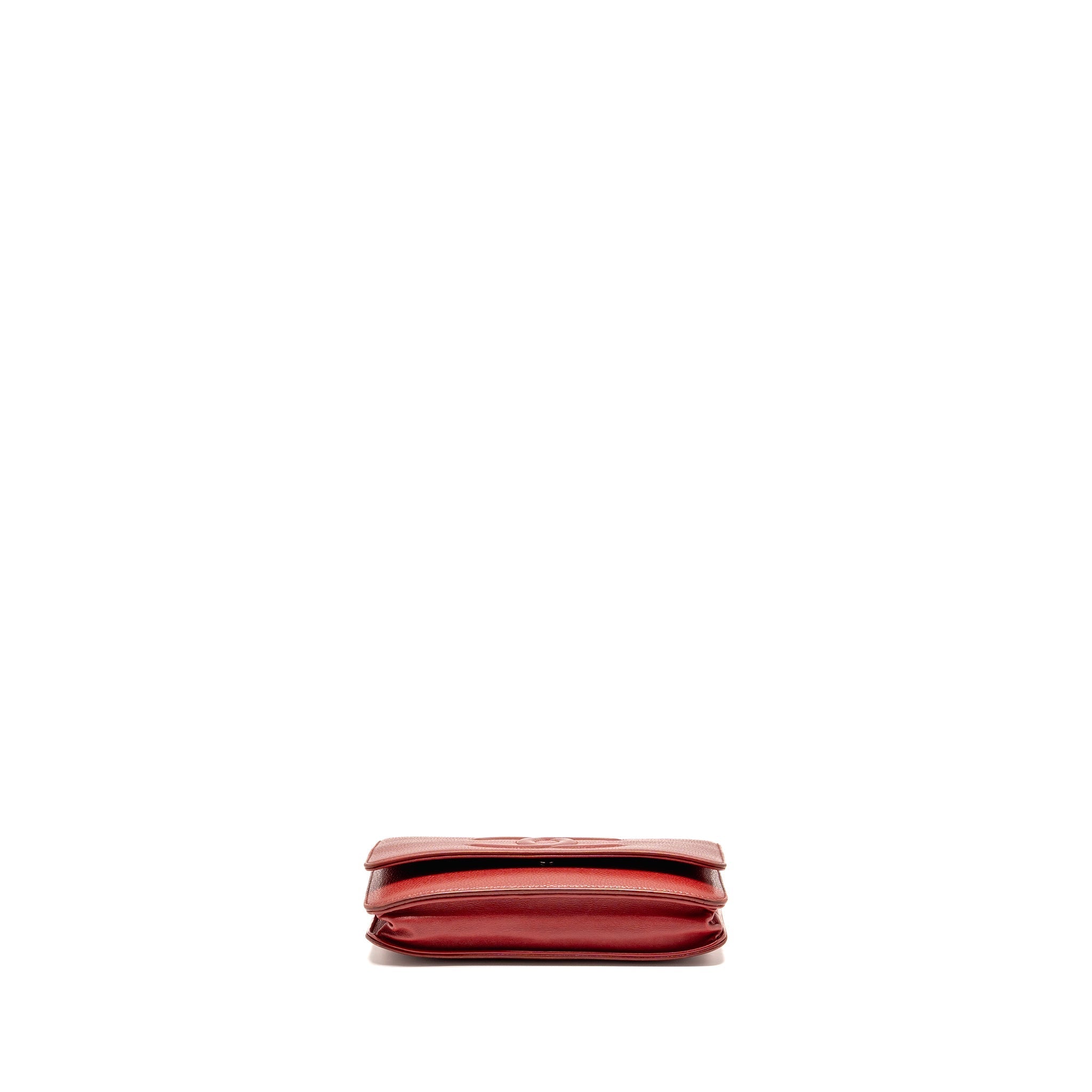 CHANEL TIMELESS WALLET ON CHAIN CAVIAR RED SHW