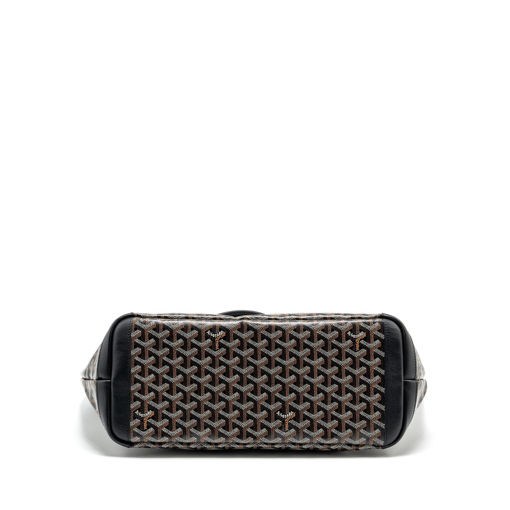 GOYARD ARTOIS MM TOTE GOYARDLINE CANVAS / CALFSKIN BLACK SHW