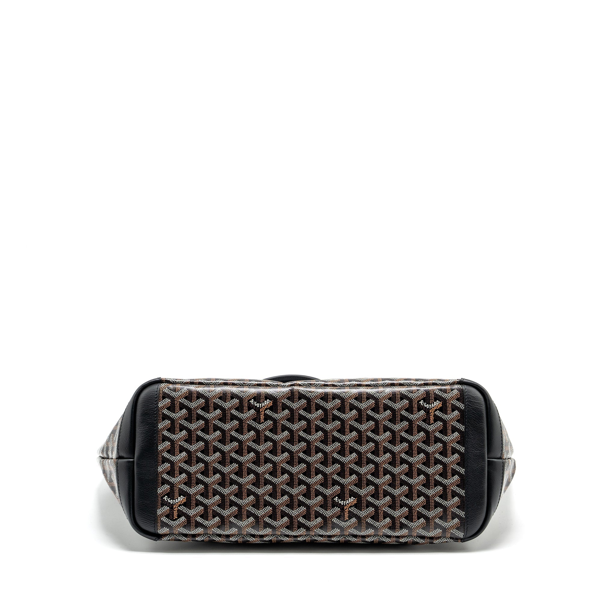 GOYARD ARTOIS MM TOTE GOYARDLINE CANVAS / CALFSKIN BLACK SHW