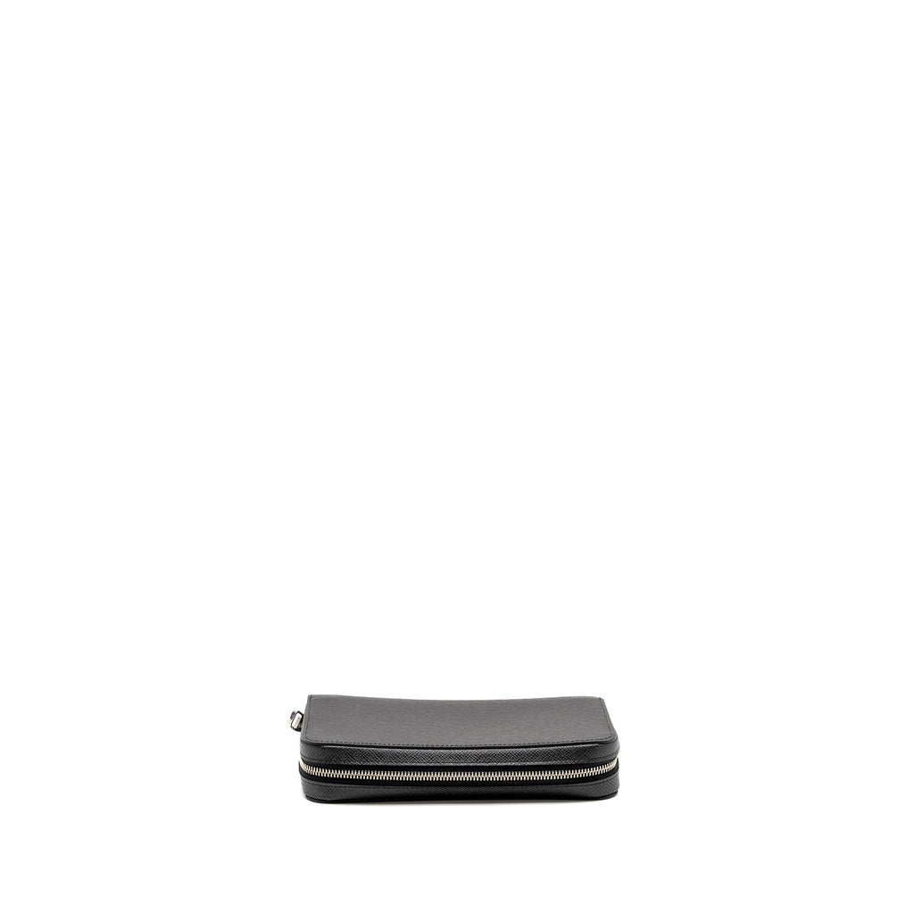 LOUIS VUITTON ZIPPY XL TAIGA ARDOISE LONG WALLET BLACK SHW