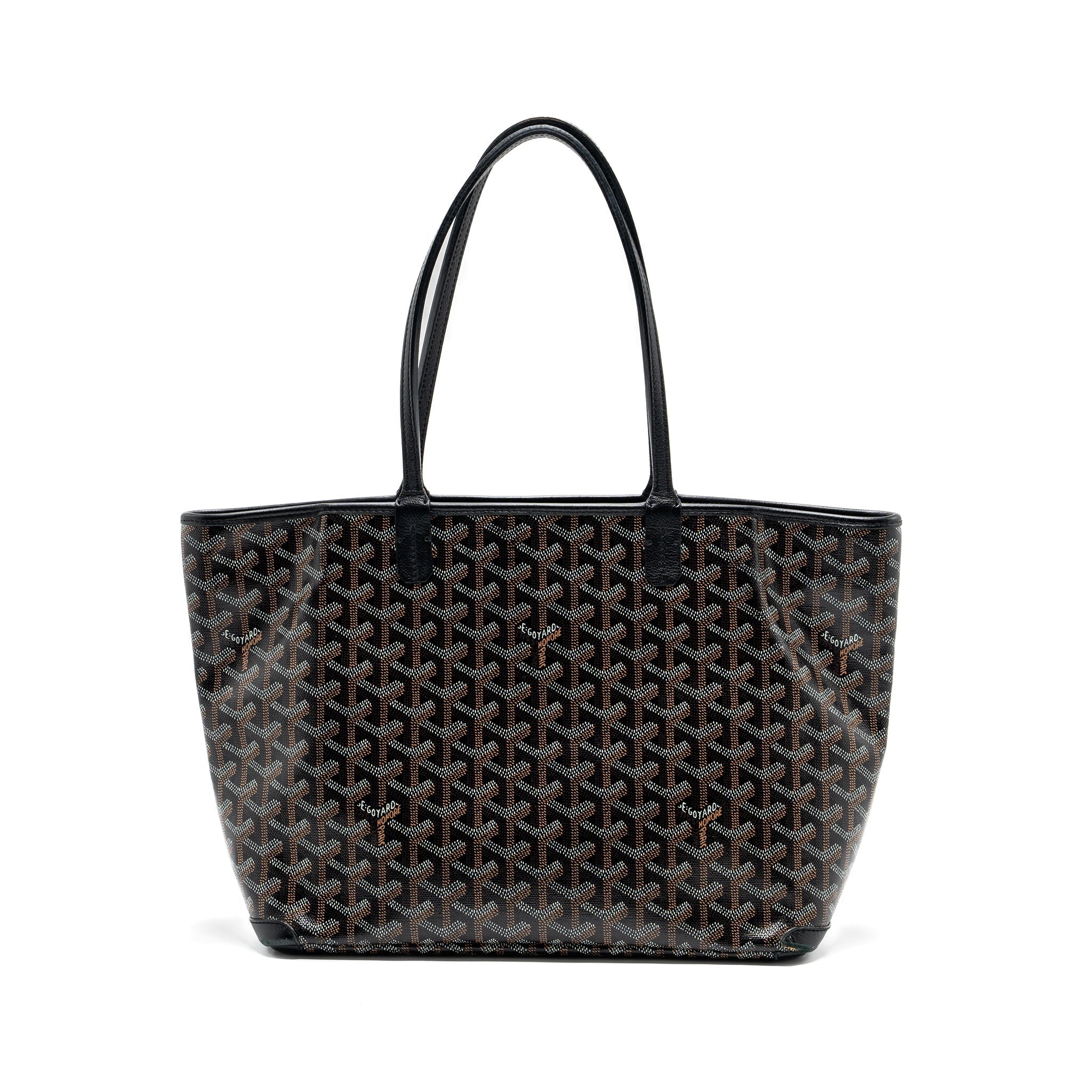 GOYARD ARTOIS PM TOTE BAG CANVAS/ LEATHER BLACK SHW