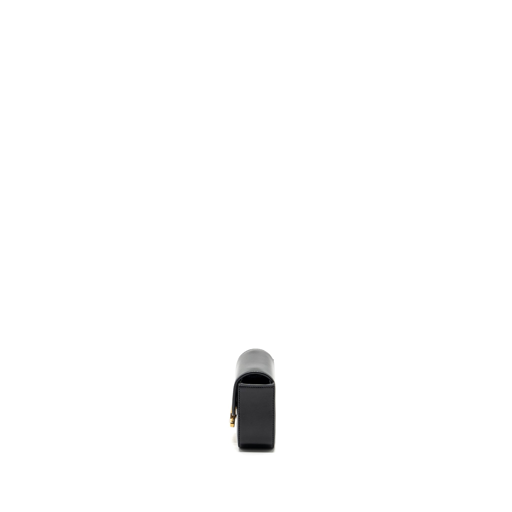 CELINE MINI CLAUDE SHINY CALFSKIN BLACK GHW